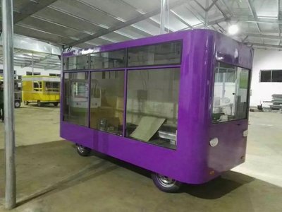 通硕定制电动流动服装移动小吃车餐车智能冷饮售货车